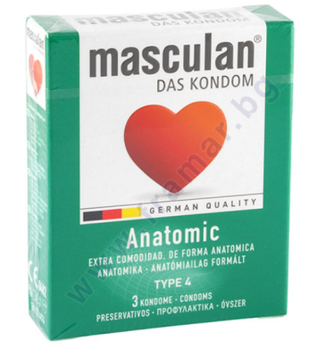 МАСКУЛАН ПРЕЗЕРВАТИВИ ANATOMIC * 3