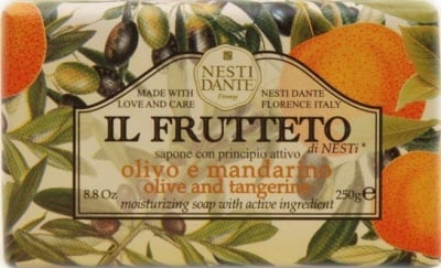 НАТУРАЛЕН ПЛОДОВ САПУН С МАСЛИНА И МАНДАРИНА - 250 гр.