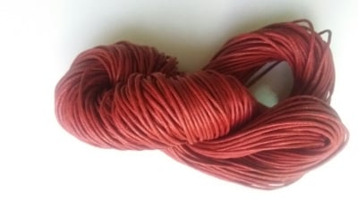 Памучен колосан шнур 1.5 мм червен ~60 метра