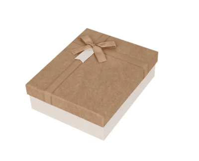 Подаръчна кутия с пандела - кафява