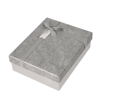 Подаръчна кутия с пандела - сива