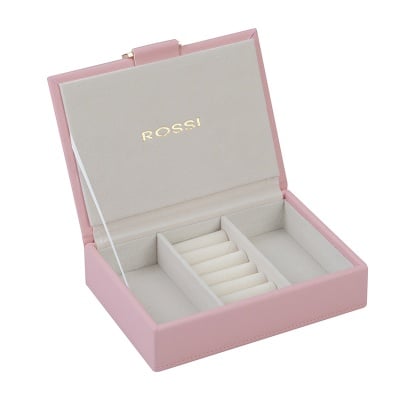 Кутия за бижута цвят пудра  - ROSSI