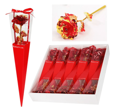 Холограмна роза в луксозна опаковка