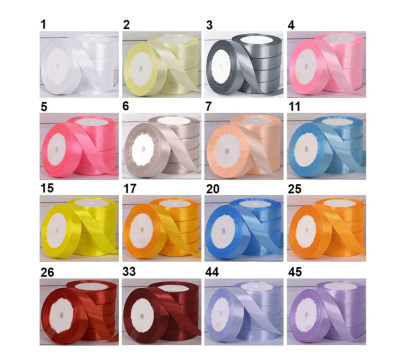 Сатенена лента за декорация - ширина 2 см, ролка 22 метра