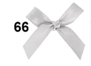 Панделка сатен - широчина 1 см., 24 броя в опаковка модел 66