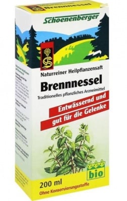 БИО СОК ОТ КОПРИВА - при проблеми с бъбреците и пикучните канали - 200 мл., SCOENENBERGER