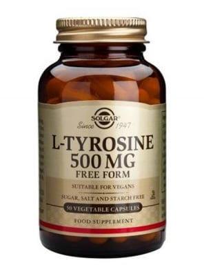 L - ТИРОЗИН  500 мг. противодейства на всички видове стрес * 50капс., СОЛГАР