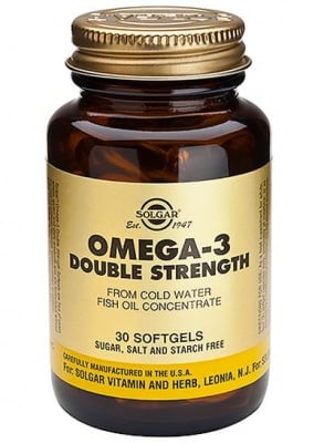 ОМЕГА 3 ДВОЙНА СИЛА - подпомага зрението и мозъчната дейност - капсули х 30, SOLGAR