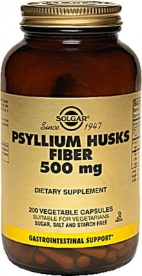 ПСИЛИУМ - подобрява чревната микрофлора - капсули 500 мг. х 200, SOLGAR