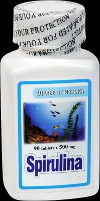 СПИРУЛИНА – подобрява чревната микрофлора - таблетки 500 мг. х 90, TNT 21