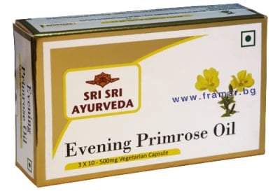 МАСЛО ОТ ВЕЧЕРНА ИГЛИКА - капсули 500 мг. х 30, SRI SRI AYURVEDA
