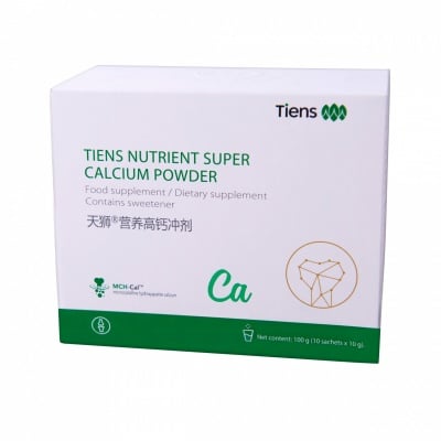 TIANSHI СУПЕР КАЛЦИЙ - укрепва костите и зъбите - пакетчета 10 гр. х 10, TIENS