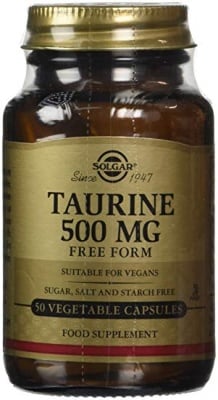ТАУРИН - подсилва очите, мозъка и сърцето - капсули 500 мг. х 50, SOLGAR