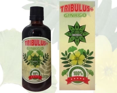 ТРИБУЛУС + ГИНКО БИЛОБА БИЛКОВ ЕКСТРАКТ - при проблеми с простатата и намалена потентност - 100 мл., CVETITA