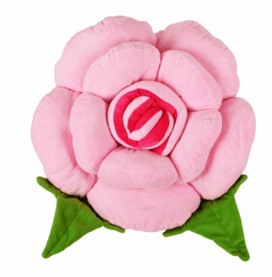 Плюшена възглавница Цвете - голяма розова