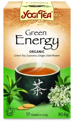 БИО ЙОГИ ЧАЙ ЗЕЛЕНА ЕНЕРГИЯ - х 17 броя филтърни пакетчета, YOGI TEA