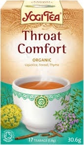 БИО ЙОГИ ЧАЙ ЗА ГЪРЛО - х 17 броя филтърни пакетчета, YOGI TEA