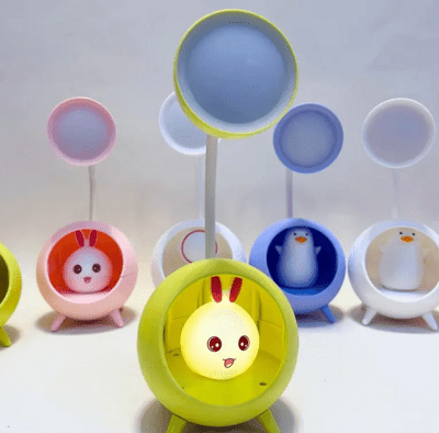 Настолна LED лампа Зайче зелена