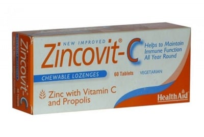 ЦИНКОВИТ Ц - поддържа имунитета през цялата година - 60 дъвчащи таблетки