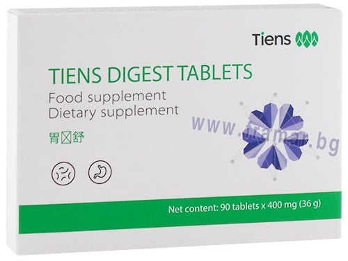TIANSHI ДАЙДЖЕСТ – подобрява храносмилането – капсули 400 мг. х 90 ...
