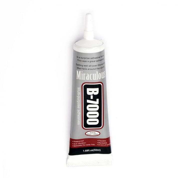 Еднокомпонентно силиконово прозрачно лепило B-7000 -50 ml | NewAge.bg