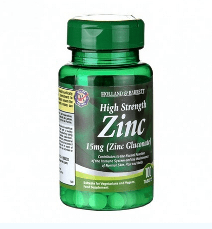 ЦИНК (ЦИНКОВ ГЛЮКОНАТ) таблетки 15 мг * 100 HOLLAND & BARRETT | NewAge.bg