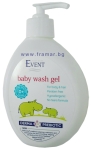 ЕВЕНТ ИЗМИВАЩ ГЕЛ ЗА БЕБЕ ЗА КОСА И ТЯЛО С ДЕРМАЛЕН ПРЕБИОТИК 400 мл.