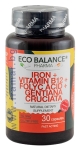 ЕКО БАЛАНС ЖЕЛЯЗО + ФОЛИЕВА КИСЕЛИНА + ВИТАМИН B12 + СИНЯ ТИНТЯВА капсули * 30