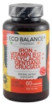 ЕКО БАЛАНС ЖЕЛЯЗО + ФОЛИЕВА КИСЕЛИНА + ВИТАМИН B12 + СИНЯ ТИНТЯВА капсули * 60