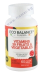 ЕКО БАЛАНС ВИТАМИНИ 39 ПЛОДОВЕ / ЗЕЛЕНЧУЦИ таблетки * 60