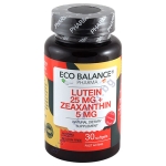 ЕКО БАЛАНС ЛУТЕИН 25 мг + ЗЕАКСАНТИН 5 мг капсули * 30