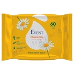 ВЛАЖНА ТОАЛЕТНА ХАРТИЯ ЕВЕНТ С ЕКСТРАКТ ОТ ЛАЙКА * 60