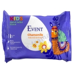 ВЛАЖНА ТОАЛЕТНА ХАРТИЯ ЕВЕНТ КИДС С ЕКСТРАКТ ОТ ЛАЙКА * 60