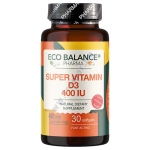 ЕКО БАЛАНС СУПЕР ВИТАМИН D3 400 IU капсули * 30