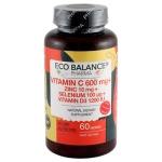ЕКО БАЛАНС ВИТАМИН C + ЦИНК + СЕЛЕН + ВИТАМИН D3 таблетки * 60