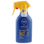 НИВЕА СЪН PROTECT & MOISTURE ХИДРАТИРАЩ СЛЪНЦЕЗАЩИТЕН СПРЕЙ ПОМПА SPF50+ 270 мл
