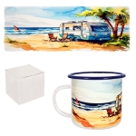 Ретро емайлирано канче "Море" /300 милилитра/