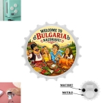 Магнит Капачка - отварачка "Welcome to Bulgaria - Nazdrave"