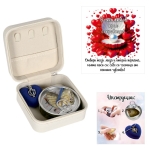 Бижутерка с послание и перла в мида  /еко кожа/