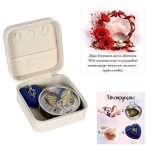 Бижутерка с послание и перла в мида /еко кожа/