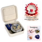 Бижутерка с послание и перла в мида /еко кожа/