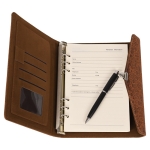 Луксозен комплект с химикал и кожен тефтер