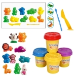 Моделин с фигурки /10 цвята/