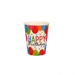 Парти чашки "Happy Birthday" /20 броя в опаковка/