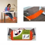 Креативен хамак за крака за бюро /оранжев/