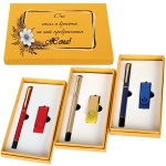 Подаръчен комплект "За най-прекрасната Жена" с USB и химикал