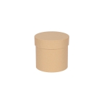 Подаръчна кутия цилиндър - бежово