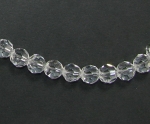 Наниз мъниста кристал многостенен 8 мм дупка 1 мм прозрачен -40 броя