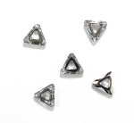 Висулка кристал триъгълник 20x18x5.5 мм дупка 7 мм