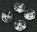 Висулка кристал кръг 14x5 мм отвор 1.5 мм -5 броя